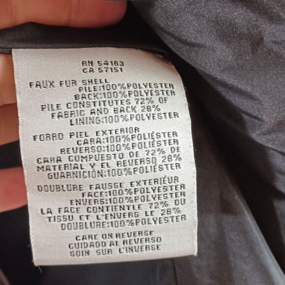 Levi’s Black Sherpa Fleece Teddy Jacket Sz L Full Zip Snap Faux Fur Lined Coat - Picture 11 of 11